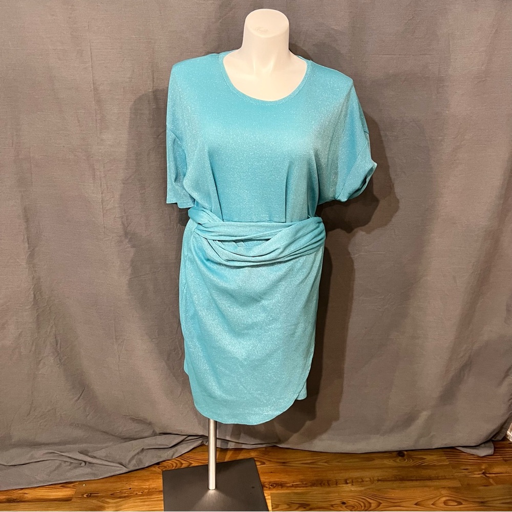 Michael Kors Shimmering Aqua Dress